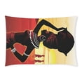 thumbnail image 1 of ABPHQTO Funda de almohada de mujer africana Funda de almohada Impresión de dos lados 50x75 cm, 1 of 2