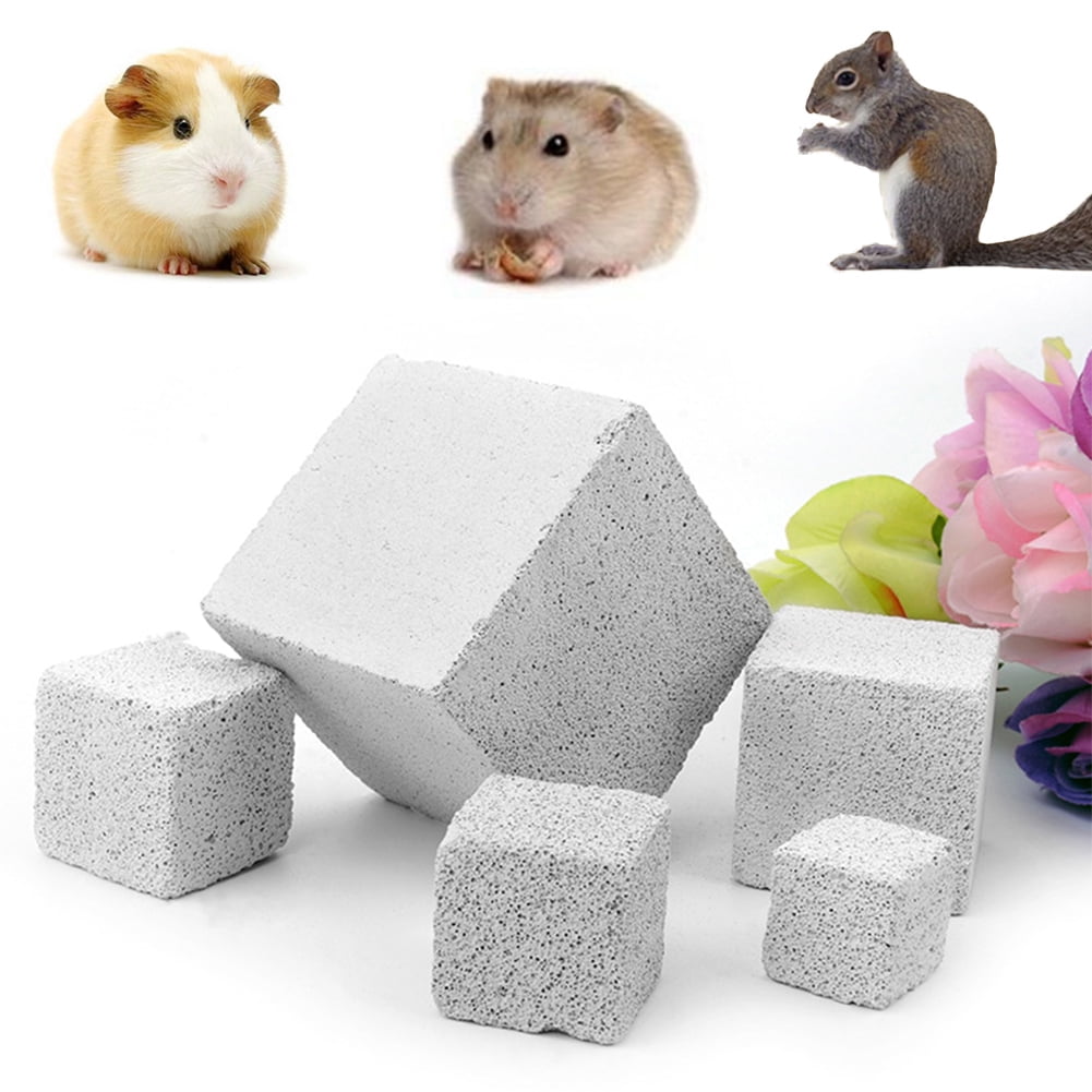 Walbest Small Pet Supply Teeth Grinding Stone, Hamster Squirrel Rabbit Teeth Grinding Calcium Stone Molar Chew Toy, 1Pc