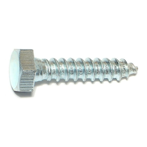 5/16" x 1-1/2" Zinc Plated Grade 2 / A307 Steel Hex Head Lag Screws HLSHS-315