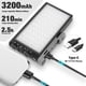 thumbnail image 5 of Luz de vídeo RGB Pixel G1s con control de aplicación Batería recargable integrada de 12 W Luz de cámara LED 10 efectos de iluminación comunes CRI=97 Luz de vídeo RGB de 2500-8500 K con cuerpo de aleac, 5 of 5