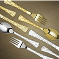 thumbnail image 2 of VeZee Glamour Collection Extra Heavyweight Disposable Tea Spoons Gold Pack of 20, 2 of 3