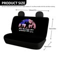 thumbnail image 4 of Uourmeti Bigfoot American Flag Rear Bench Seat Covers with SUV Sedan, Comfortable Waterproof Stretch Back Seat Protectors(2 Pack), 4 of 4