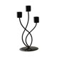 thumbnail image 4 of Candelabro de 3 brazos Macarena decoración del hogar negro, 4 of 8