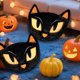 thumbnail image 5 of Cojín decorativo con forma de gato negro para Halloween, ideal para decorar el hogar, el dormitorio, el sofá o las fiestas., 5 of 8