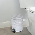 thumbnail image 6 of Bath Bliss 1.3 gal Holographic Round Step Pedal Bathroom Wastebasket, 6 of 7