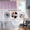 thumbnail image 3 of Blush Shower Curtain.Marble Bathroom Shower Curtain Sets,Abstract Shiny (No Glitter No Sequin) Luxury Bath Curtain Sets with 12Hooks 72X72In,Waterproof Fabric, 3 of 6
