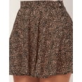thumbnail image 5 of Moomaya Printed Mini Skirts For Women, Elastic High Waist Short A-Line Skirt, 5 of 8