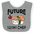 thumbnail image 3 of Inktastic Future Sushi Chef Baby Clothes Boys or Girls Baby Bib, 3 of 4