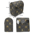thumbnail image 5 of Moon Rays Lounger Chair Bag, Humanized Illustrations of Sun and Crescent Starry Sky, High Capacity Storage with Handle Container, Lounger Size, Coffee Taupe Grey, by Ambesonne, 5 of 5