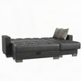 thumbnail image 5 of Modern Upholstered Convertible Chaise Lounge with Storage (80.3" x 68.8", Thick Cushions), 5 of 7