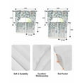 thumbnail image 6 of Blue Coastal Eucalyptus Kitchen Curtains Sets 36 Inch Length with Valance, Summer Beach Starfish Swag Valances and Tiers Curtain Set Drapes Swag Curtains for Living Room, Bathroom, Bedroom, Cafe, 6 of 6