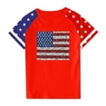 thumbnail image 4 of GERsome Boys Girls 4th of July T-Shirts Crewneck Unisex Kids Short Sleeve Comfort Tees American Flag Patriotic Pullover Tops, 11-12 Years, 4 of 4