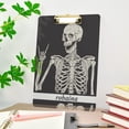 thumbnail image 5 of FMSHPON Funny Skull Clipboard Hardboard Wood Nursing Clip Board and Pull for Standard A4 Letter 13x9 inches, 5 of 7