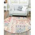 thumbnail image 5 of Unique Loom Monterey Collection Area Rug - Codex (8' Round Multi/Blue), 5 of 7