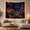 Neon City Street, variant on Futuristic Neon Cityscape in a Wet Reflective Alley, Moody Sci-Fi Digital Art for Sci-Fi Fans, Atmospheric Urban Wall Decor, Housewarming Gift Tapestry Wall Hanging for Gaming Room and Dorm