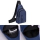 thumbnail image 5 of Mochila cruzada multiusos para el pecho con puerto para auriculares (paquete de 1), ligera y resistente al agua, ideal para senderismo, viajes y desplazamientos diarios. Aestivo | Azul |, 5 of 8
