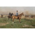 thumbnail image 2 of Tadeusz Ajdukiewicz 14x11 Gold Ornate Wood Frame and Double Matted Museum Art Print Titled - Leopold from Croy in the Maneuver, 2 of 4