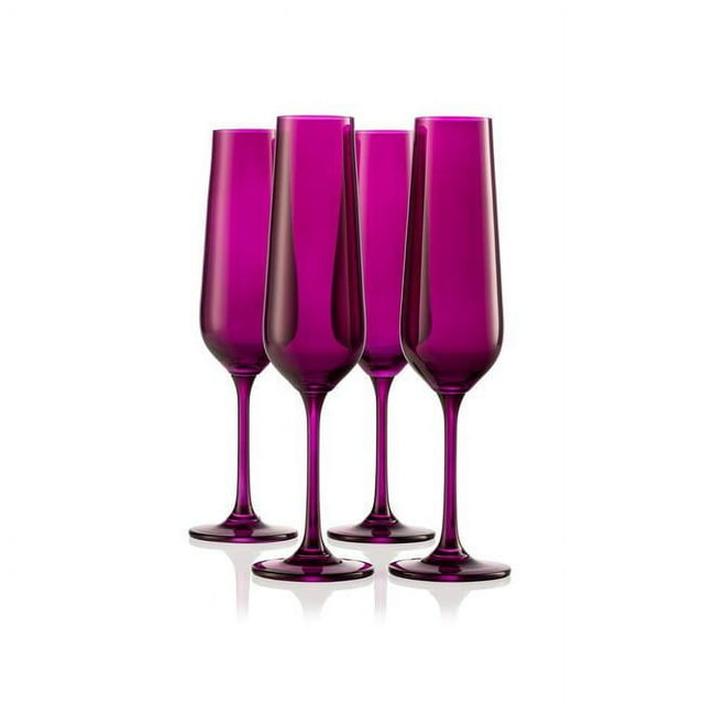 Godinger 28523 Sheer Flute, Amethyst - Set of 4