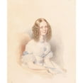 thumbnail image 3 of Leopold Fischer 15x17 Black Modern Framed Museum Art Print Titled - Portrait of a Young Woman (1843), 3 of 5