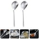 thumbnail image 3 of 1pc Filter Spoons Acero inoxidable Colador de colador Cucharas Durables Frying Spoons (Plata), 3 of 6
