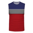 thumbnail image 4 of Cathalem Men's Mesh Active Athletic Tech Tank Top Sleeveless T-Shirt Summer Workout Vest Muscle Tee,Red L, 4 of 4