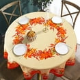 thumbnail image 4 of Fall Tablecloth for Rectangle Tables 60 x 60 inches Thanksgiving Tablecloth Waterproof Fall Table Cloths for Dining Room Indoor Outdoor Home Decor, 4 of 5