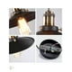 thumbnail image 5 of 2 Lámparas Colgantes De Techo Vintage Metal Ajustable Negro, 5 of 5