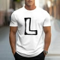 thumbnail image 2 of Taqqpue t-Shirts Graphiques pour Hommes Décontractés à Imprimé Lettre Col Rond Manches Courtes Chemises Amples en Coton T-Shirt Col Été, 2 of 5