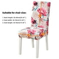 thumbnail image 3 of Fuloon 4 Pack Chair Covers Pink Stretch Spandex Jacquard Slipcover for Home and Banquets (Flowers), 3 of 7