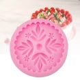 thumbnail image 1 of OULII Nonstick Pink Silicone Cake Mold for Baking Fondant Chocolates Candy and Jelly, 1 of 2