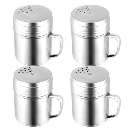 

4 Pcs Rustless Condiment Container Set Rotatable Seasoning Boxes (M Silver)