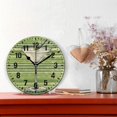 thumbnail image 2 of Yayeee 10" Wall Clock Battery Operated Quartz Round Silent Non-Ticking Home Decor,Green Martini Glass, 2 of 6