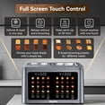 thumbnail image 4 of Mecity 4 Slice Smart Touchscreen Toaster with Auto Lift, Stainless Steel Wide Slot Bagel Toaster, 8 Bread Presets & 8 Shade Settings, 30-Minute Keep Warm Function, Memory Function, 4 of 10