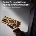 thumbnail image 3 of Case For IPhone 17 Pro Max/17 Pro/17, Alloy Hollowing Cooling Case Magnetic Ring Stand Cover Slim Frameless Shell, 3 of 7