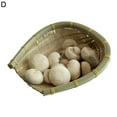 thumbnail image 2 of Joernso Bamboo Basket Open Mouth Shape Handmade Lightweight Cleaning Fruits Vegetables Dustpans for Daily Life, 2 of 8