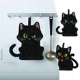 thumbnail image 5 of Yrmaups 2Pcs Cat Hand Towels, Cute Embroidered Cat Towels, Soft Absorbent Kitchen Towels, Coral Fleece Bathroom Towels for Kitchen and Bathroom Decor, 5 of 9