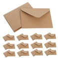 thumbnail image 6 of FRCOLOR 120pcs Invitation Postcards and Envelopes Set Brown Kraft Paper Cards and Envelopes Stationery Letter Set, 6 of 7