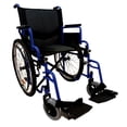 thumbnail image 1 of Silla de Ruedas Todo Terreno 19 Plegable Descansa Pies Azul, 1 of 6