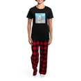 thumbnail image 4 of CafePress - Dish And Spoon Couple Women's Dark Pajamas - Women's Short Sleeve Print T-Shirt and Pants Dark Cotton Pajama Set, 4 of 7