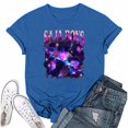 thumbnail image 1 of Nvse-KPop Demon Hunters Team T-Shirt – Unisex Short Sleeve Cartoon Graphic Tee for K-Pop and Movie Fans#Blue S, 1 of 4