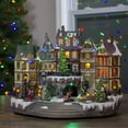 thumbnail image 2 of Northlight 15" Gray and Green LED Lighted Big Christmas Tree With Kids, 2 of 5