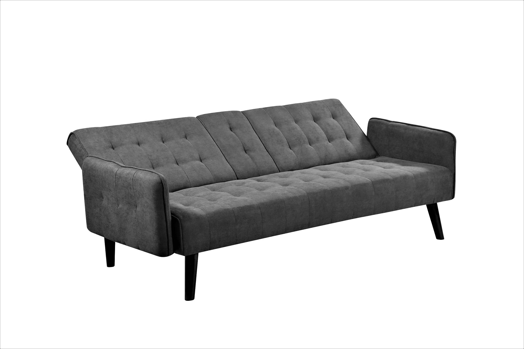 MOONMISS 72" Linen Couch Convertible Sleeper Sofa Bed with Cup Holder,2 Seat Reclining Sofas Couches for Living room Guest Bed