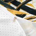 thumbnail image 4 of Homewish Gold Black Circle Twin Duvet Cover,Aesthetic Geometric Twin Bedding,Reversible,2 Pieces,1 Duvet Cover and 1 Pillowcase, 4 of 6