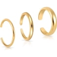 thumbnail image 1 of 3pcs Adjustable Toe Rings, Thin Open Band Toe Rings Elegant Summer Beach Foot Jewellery for Woman, 1 of 7