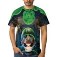 thumbnail image 4 of Luigi's Mansion Unisex Short-sleeve Shirt For Men Women Novelty 3D Print T-Shirt Soft Comfortable Tee Shirts, 4 of 7