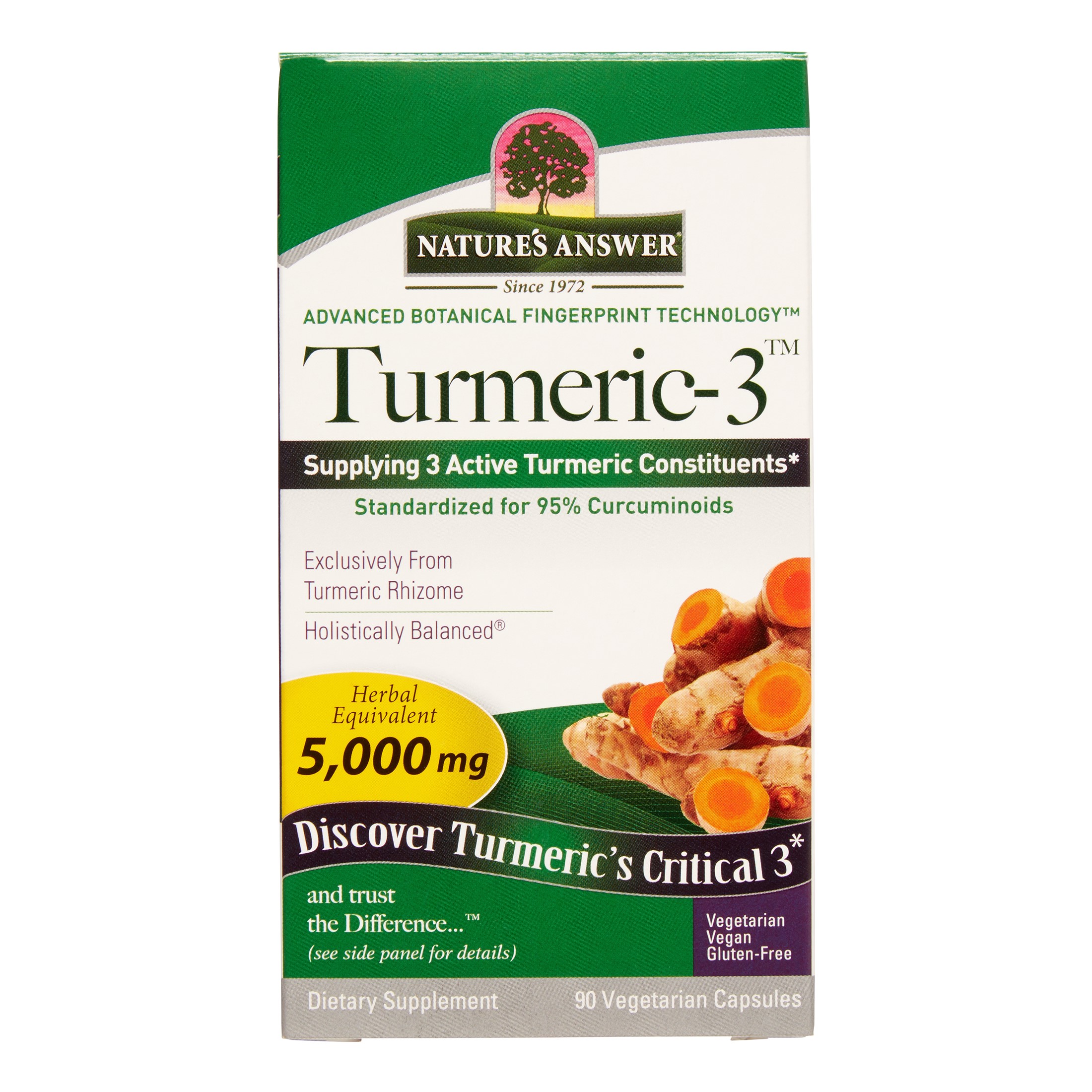 Nature's Answer Turmeric3 5000mg Capsules, 90 Ct