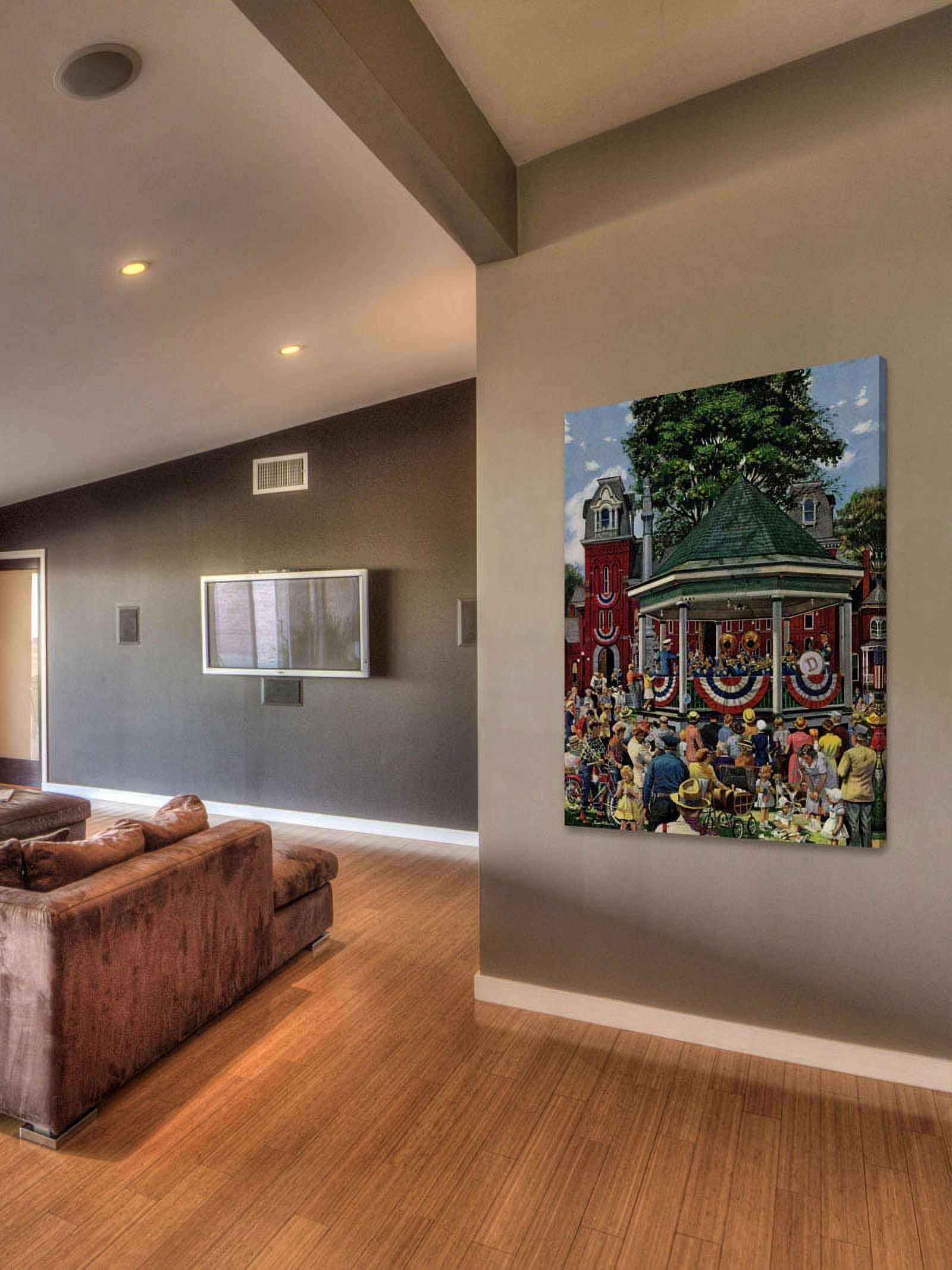 Marmont Hill "Patriotic Band Concert" by Stevan Dohanos Painting Print on Canvas