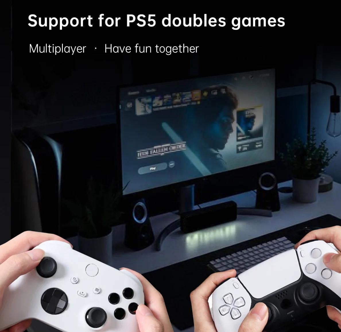 Wireless Adapter P5M for PS5,Xbox,Titan Two,ReaSnow&Switch,UP to