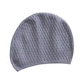 thumbnail image 3 of Gorro de natación impermeable para mantener el peinado intacto, ideal para cabello rizado. Gris, 3 of 9