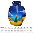thumbnail image 2 of Dreamer Under The Starry Sky-2 3D Print Hoodie Men Women Autumn Thin Pullover Sweatshirt Vintage Streetwear Tops, 2 of 6